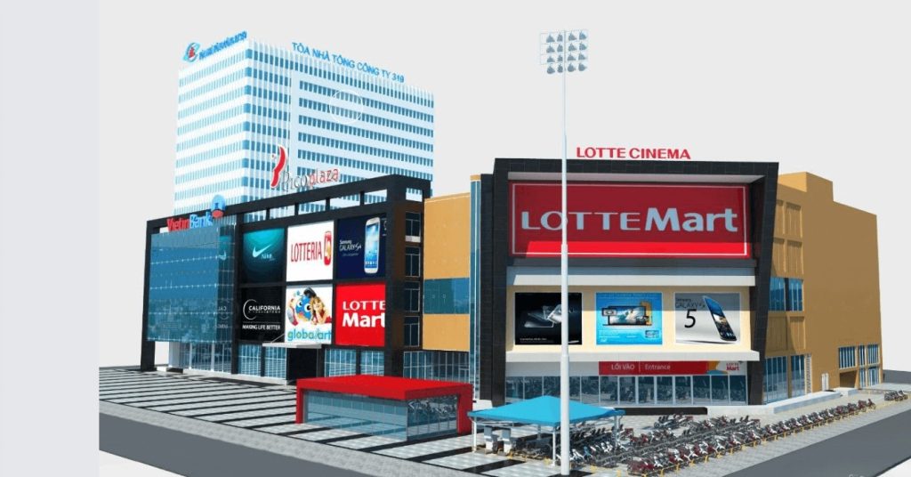 Hệ thống quản lý bãi đỗ xe thông minh cho trung tâm thương mại 1 lotte mart