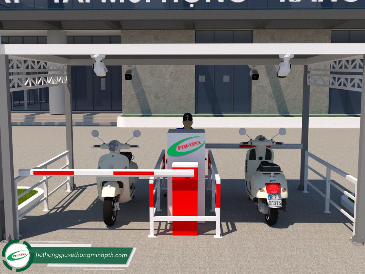 Máy giữ xe thông minh bằng thẻ từ 2026 22 he thong giu xe thong minh 2 lan co barie