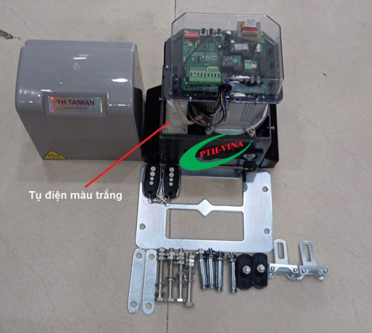 Bộ phụ kiện đi kèm motor cổng tự động YH 800 Bộ phụ kiện đi kèm motor cổng tự động YH 800