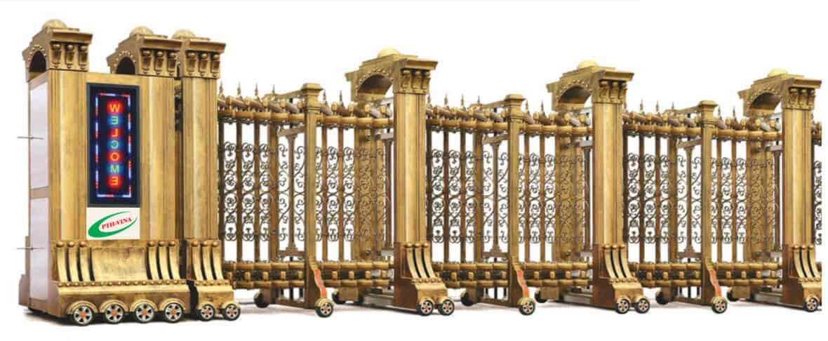 Mẫu cổng nhôm màu vàng kim (Gold) Mẫu cổng nhôm màu vàng kim (Gold)