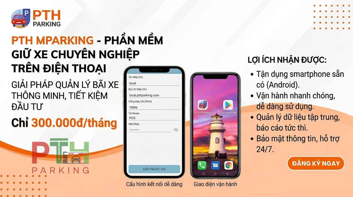 Phần Mềm Giữ Xe Trên Điện Thoại PTH MParking Phần Mềm Giữ Xe Trên Điện Thoại PTH MParking